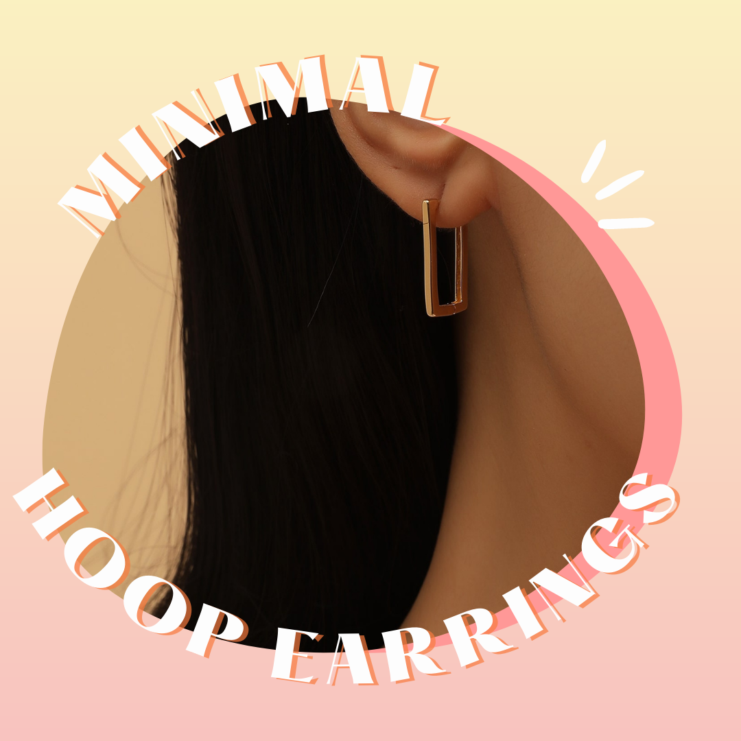 Geometric hoop earrings 