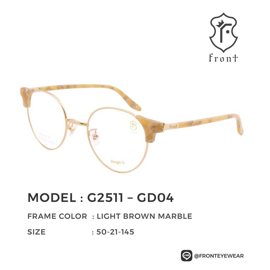 FRONT - แว่นสายตา รุ่น G2511 (สามารถนำไปตัดเลนส์สายตาได้ค่ะ) - Fronteyewearthailand