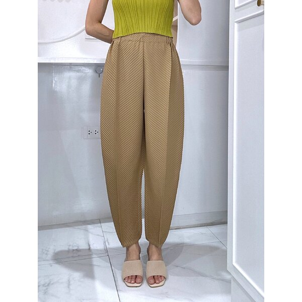 ปรับราคาลง!! ยาว37นิ้ว 2MUAY รุ่น CX90608 กางเกงพลีทคุณภาพ THICK EASY PLEATED PANT 6 สี FREE SIZE