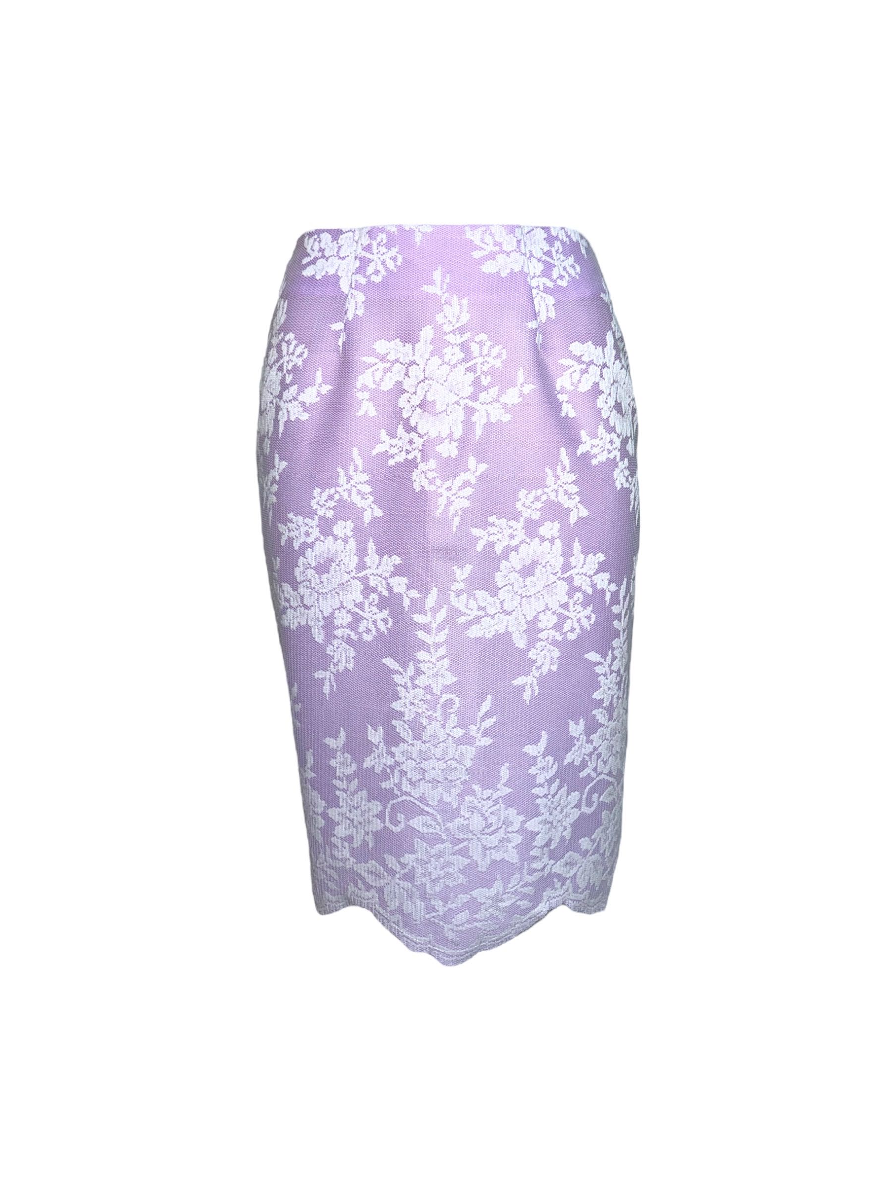USEMEREPEAT ROMANCE PURPLE 90S' PARTY MIDI SKIRT