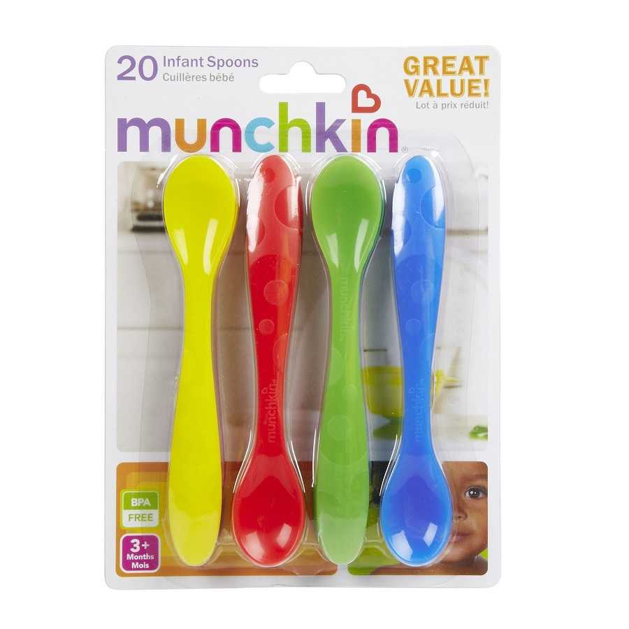 #ช้อน Munckin : MNK15661# Reusable Infant Spoons - 20pk