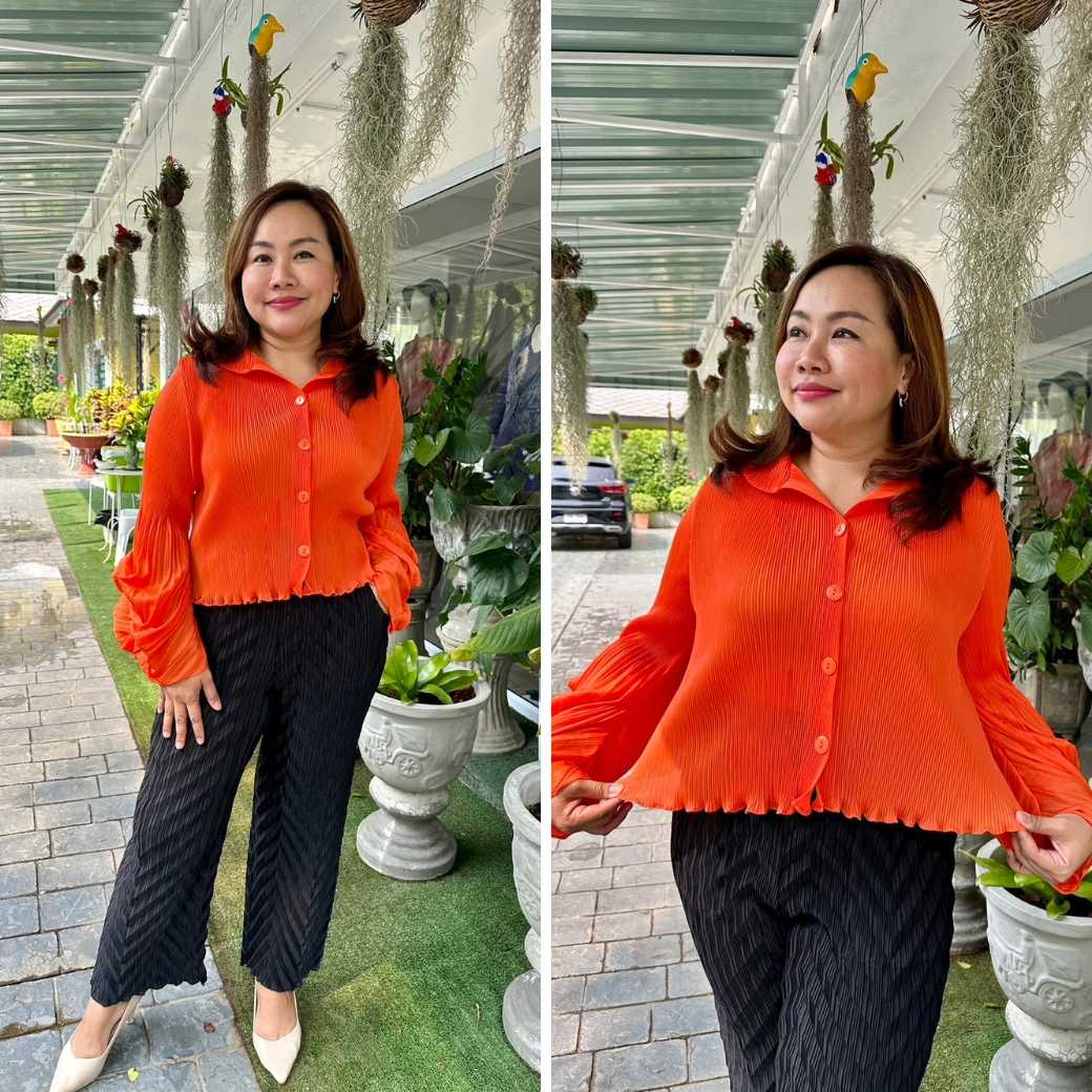 Peatbynisa A380 เสื้ออัดพลีท เนื้อผ้าPolyester100%
