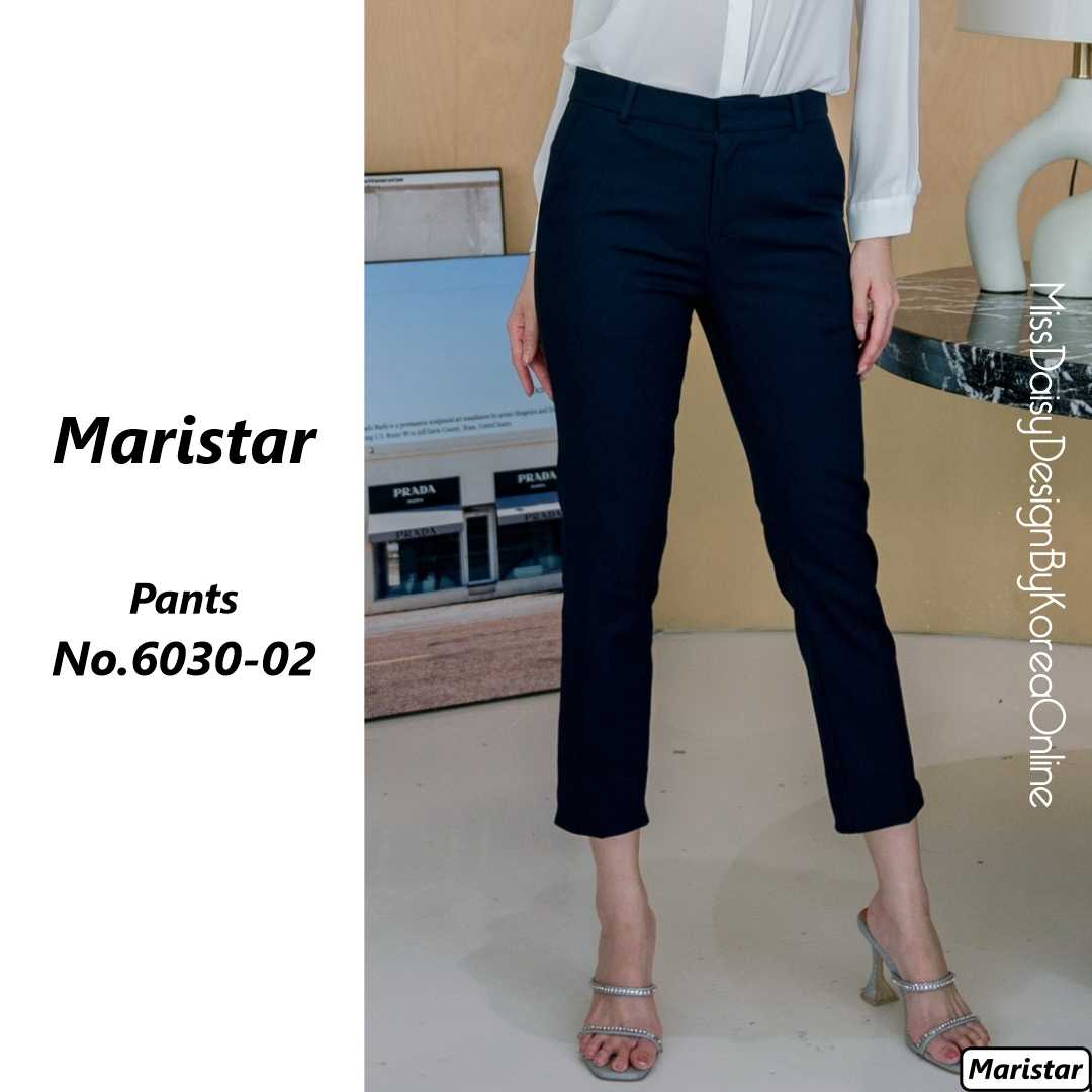 Maristar กางเกงขา9ส่วน 6030 เนื้อผ้า Cotton98% + Spandex2%