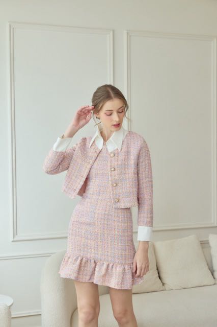 ROSSARIN - Rosy Tweed Top (เฉพาะเสื้อคลุม)