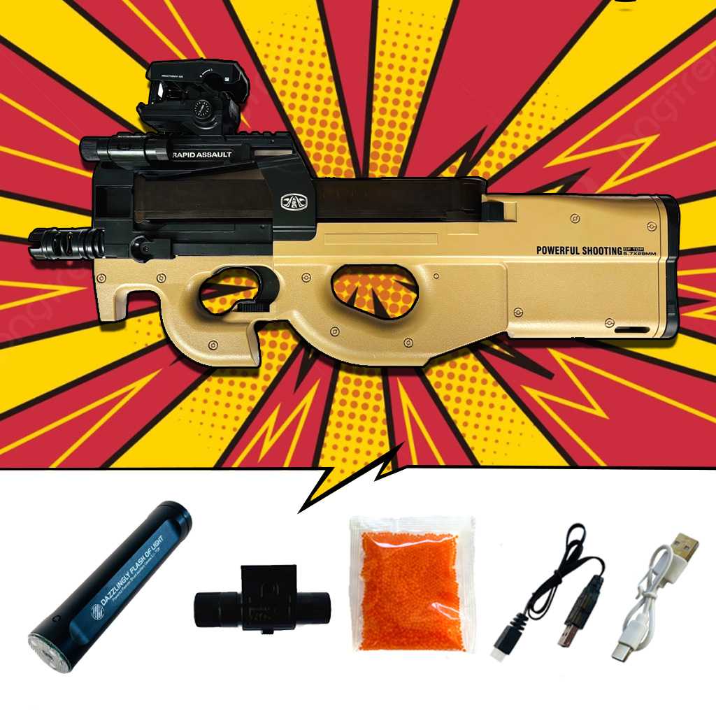 ปืนเจล ปืนเจลไฟฟ้า รุ่น P90 (Semi&Full&Blowback)
