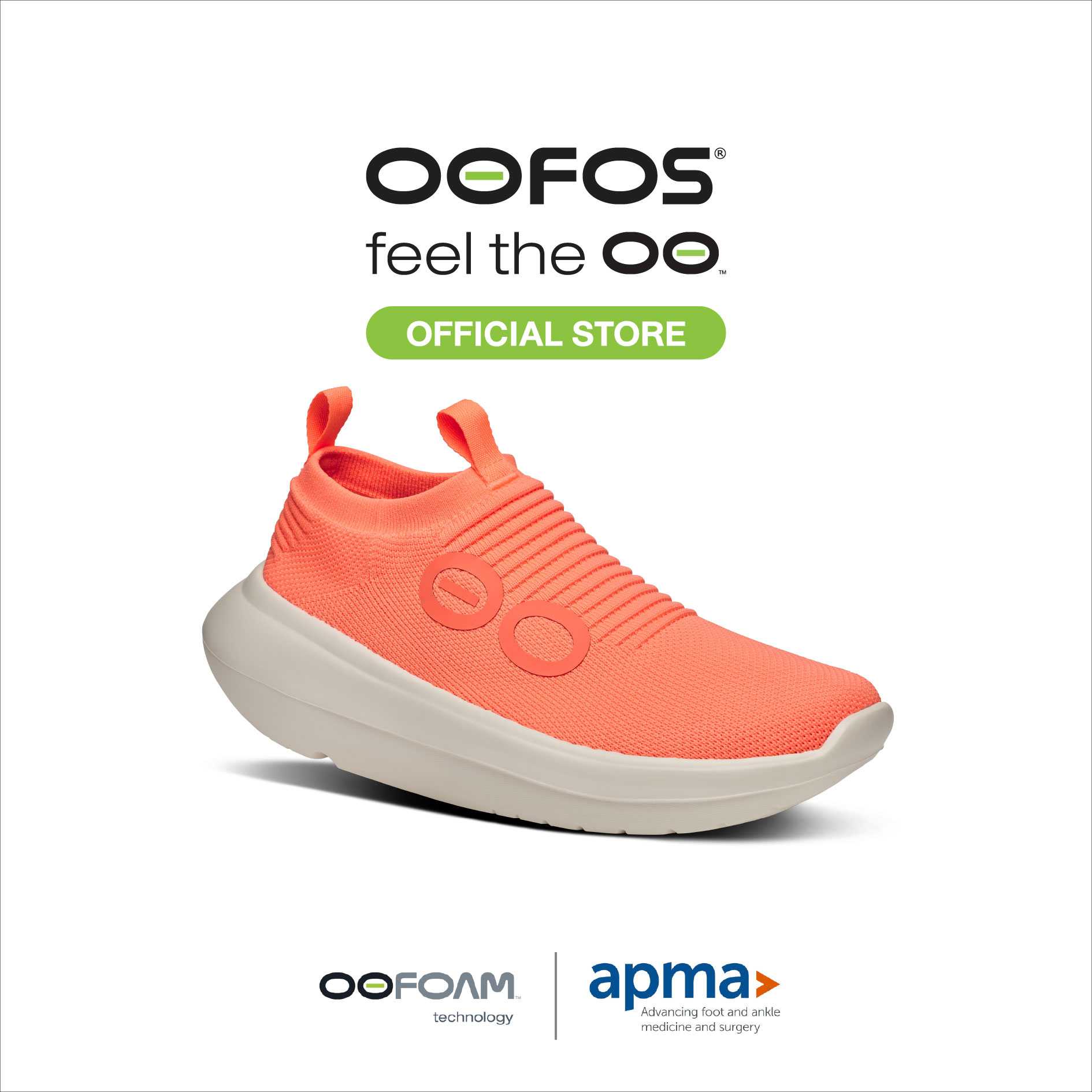 OOFOS Men Oomy Zen Sunburst - รองเท้าเพื่อการฟื้นฟู