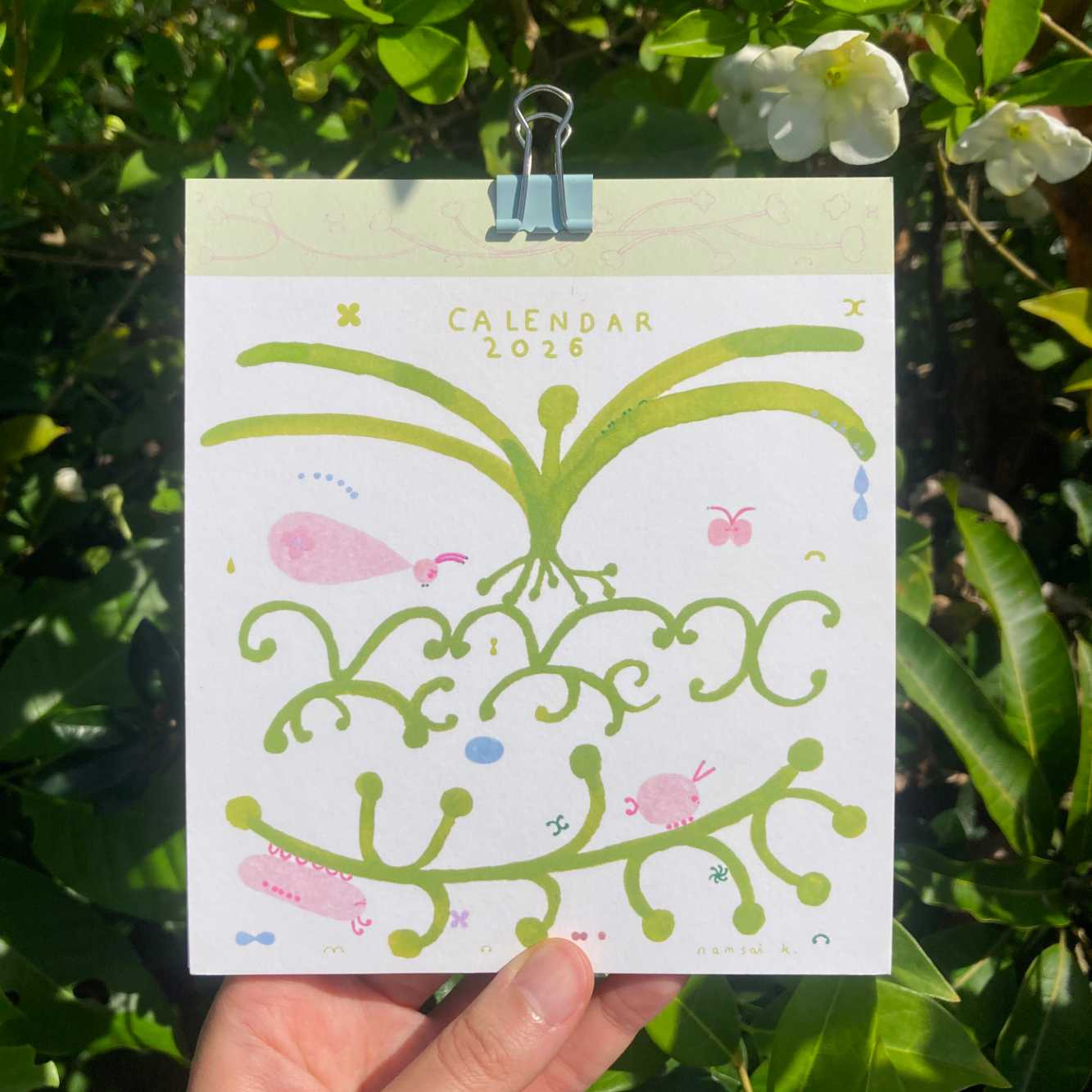 calendar 2026 🌳🍥💞