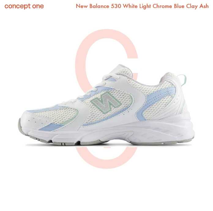 New Balance 530 White Light Chrome Blue (M)