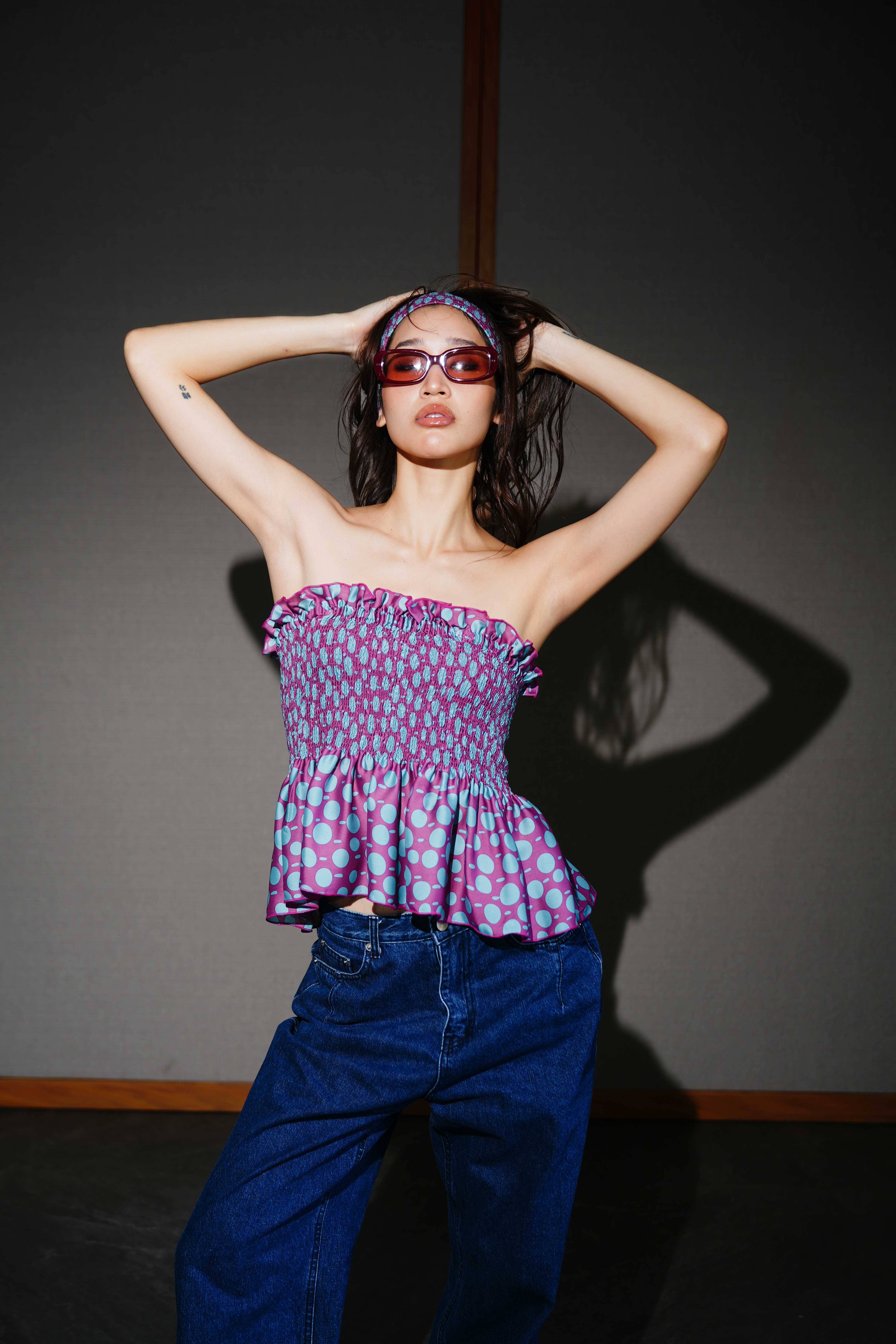 Ivy Top (With Detachable Ruffle Sleeve)