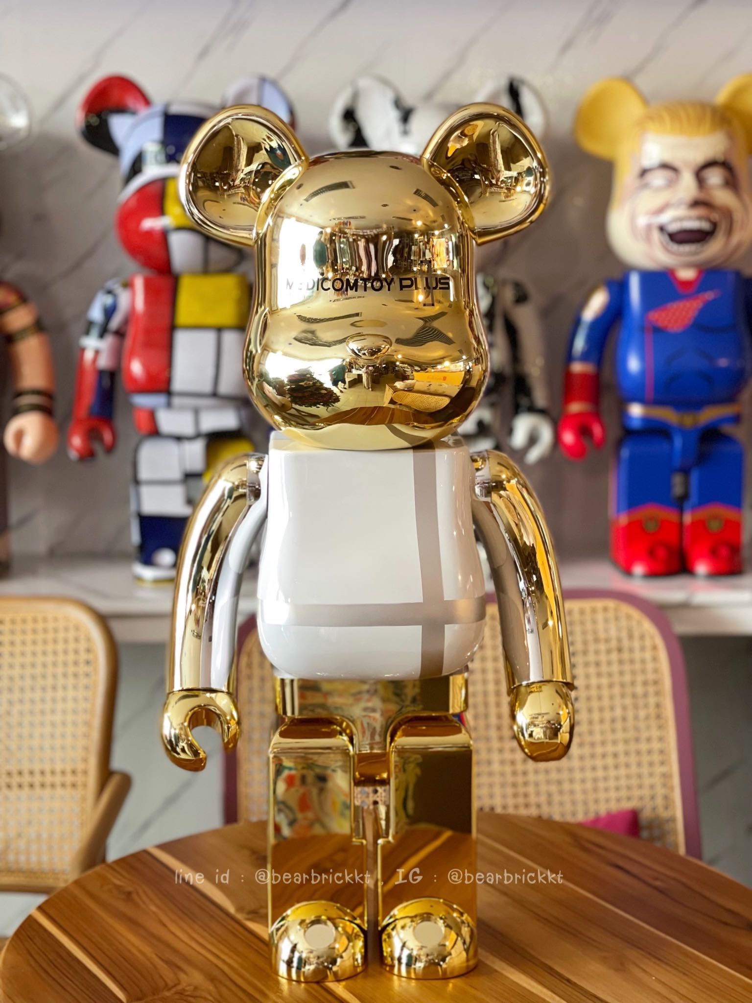 Pre-order Medicom Toy Plus Gold Chrome 1000%