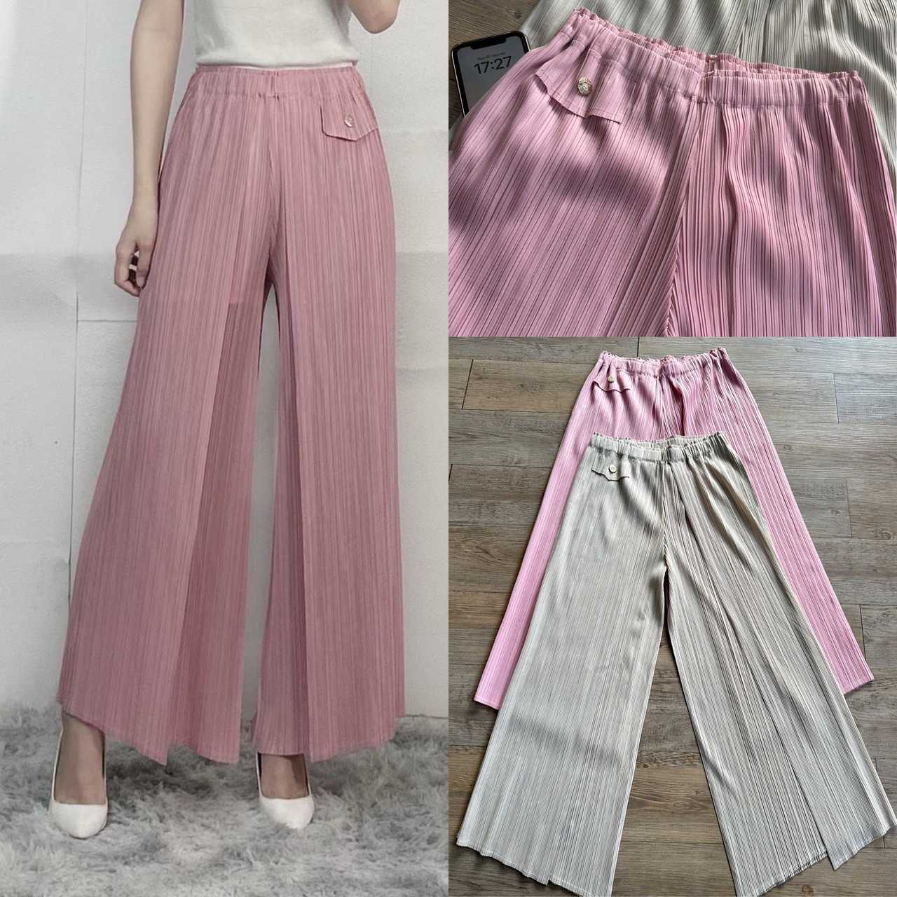PleatByNisa (พร้อมส่ง) กางเกงอัดพลีท A82