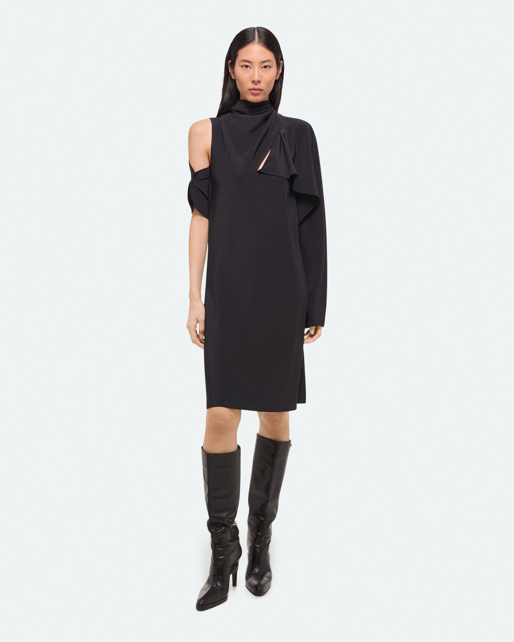 SALE Helmut Lang SCARF DRESS - BLACK