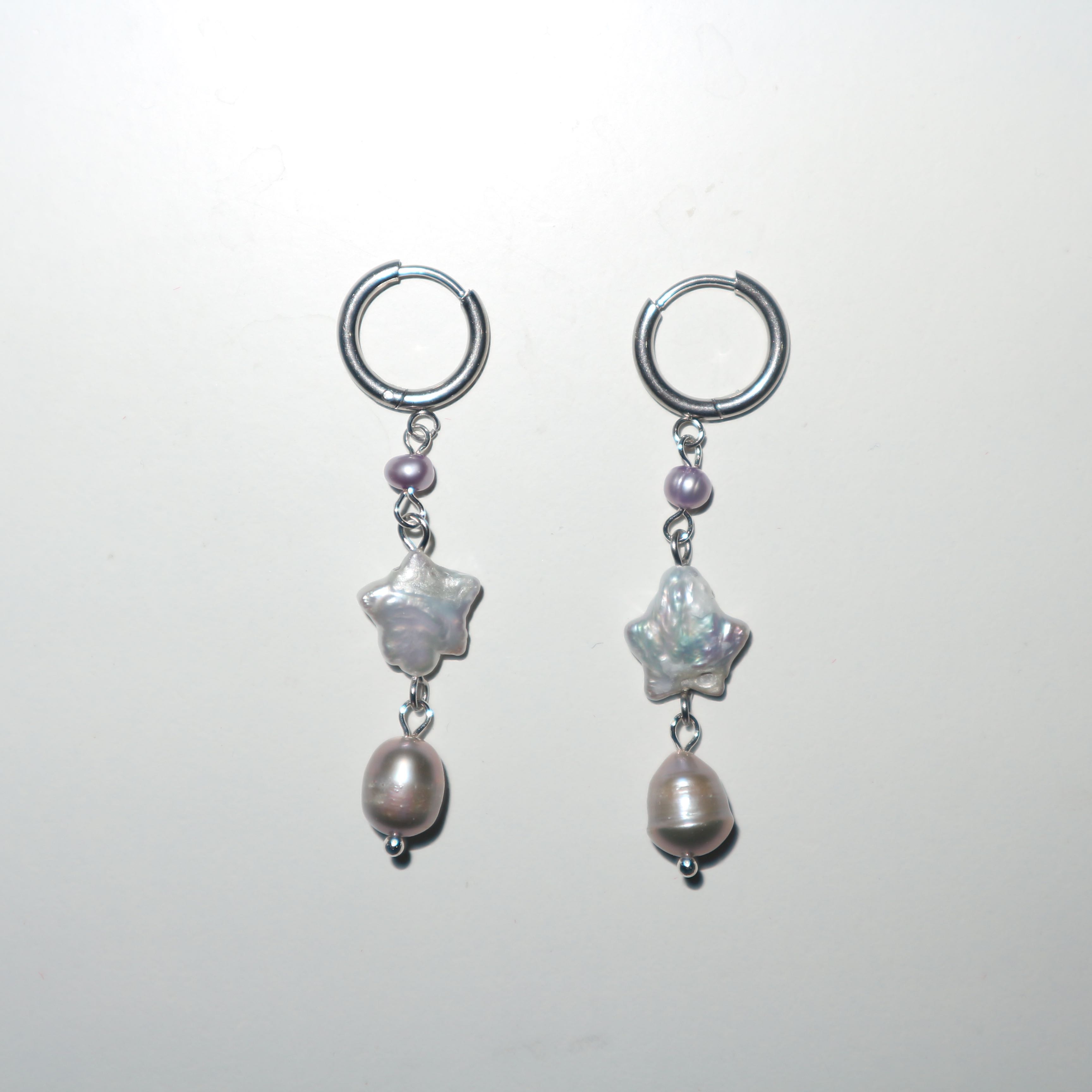 Star-shaped Pearls Earring