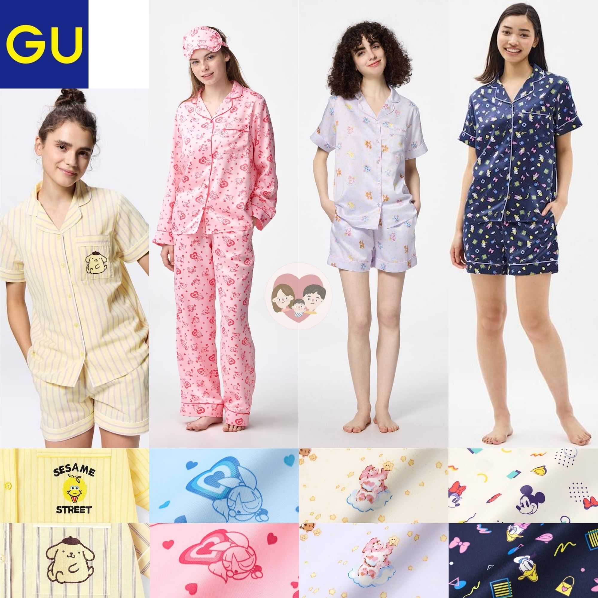 SALE!! ชุดนอน GU Japan คอลเลคชั่นพิเศษ Disney's / Powerpuff girls / Sesame Street/ Sanrio / Kirby