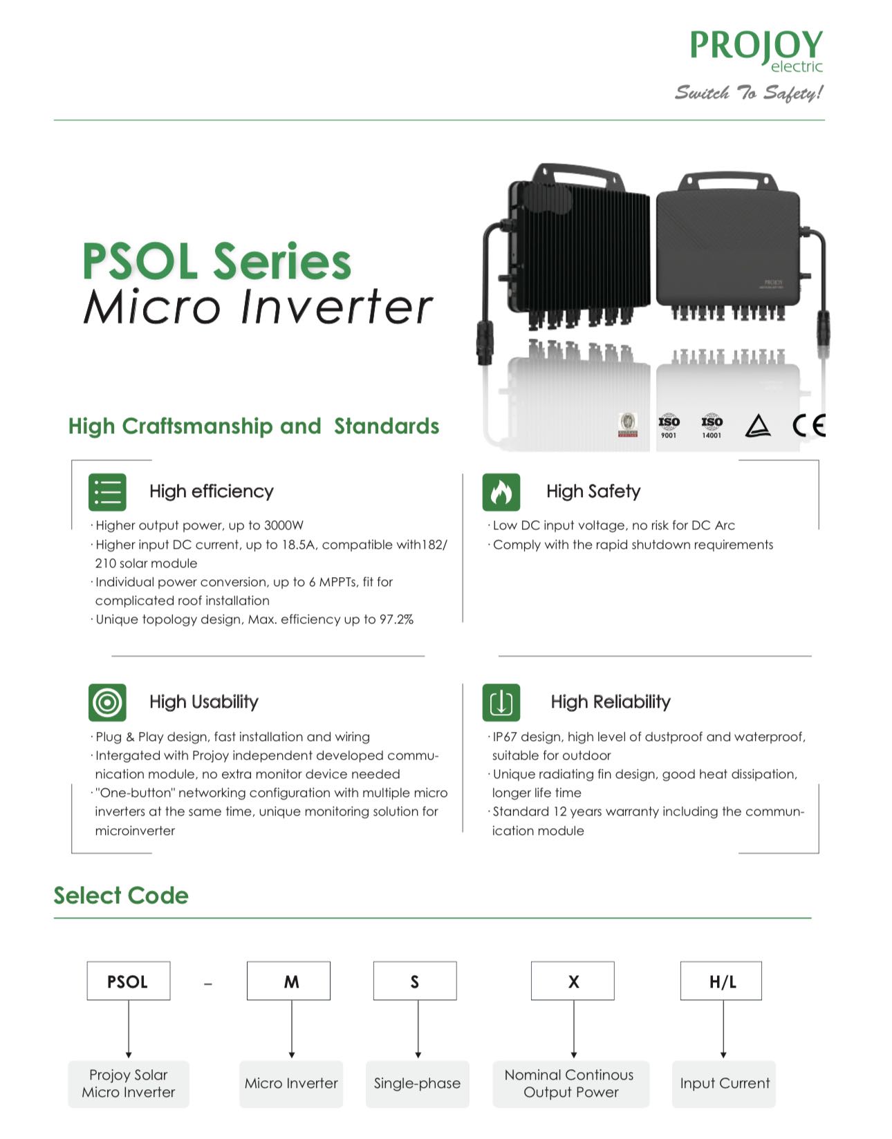Tsun Micro Inverter 3000w + SmartMeter ( Ser )