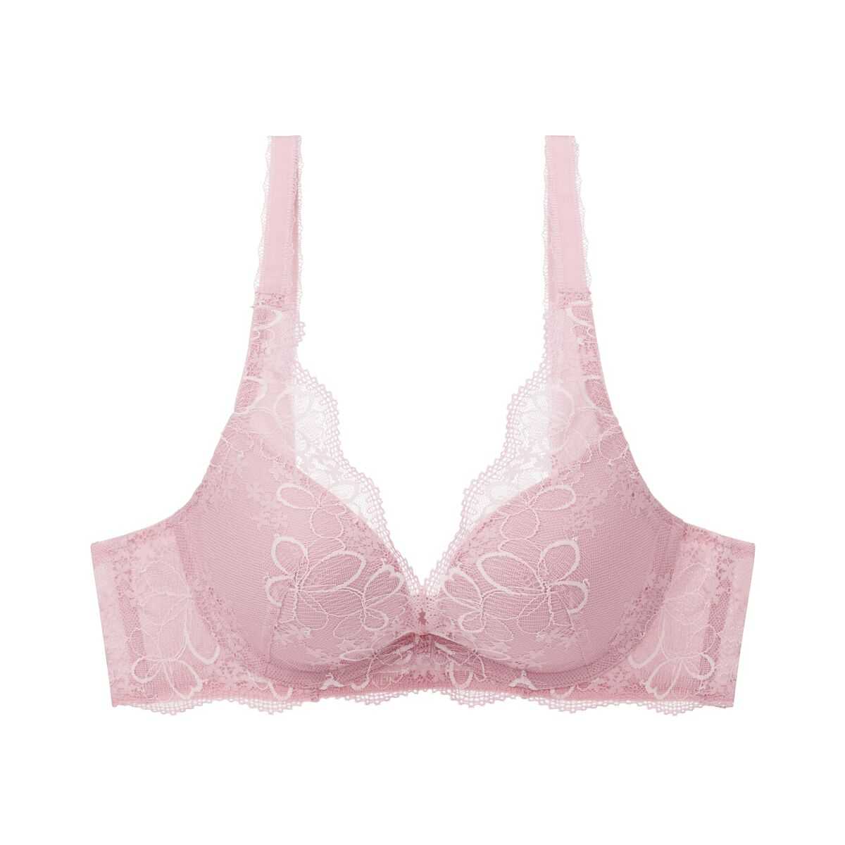 NEW Triumph 10227787 Aqua Plumeria WHU DV 00XL เสื้อชั้นในมีโครงดันทรง สีชมพู