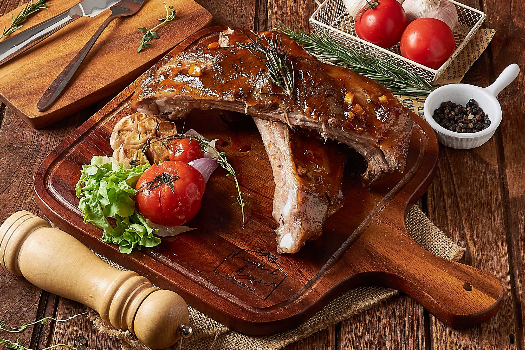Steak - BBQ Pork Ribs สเต็กซี่โครงหมูบาร์บีคิว