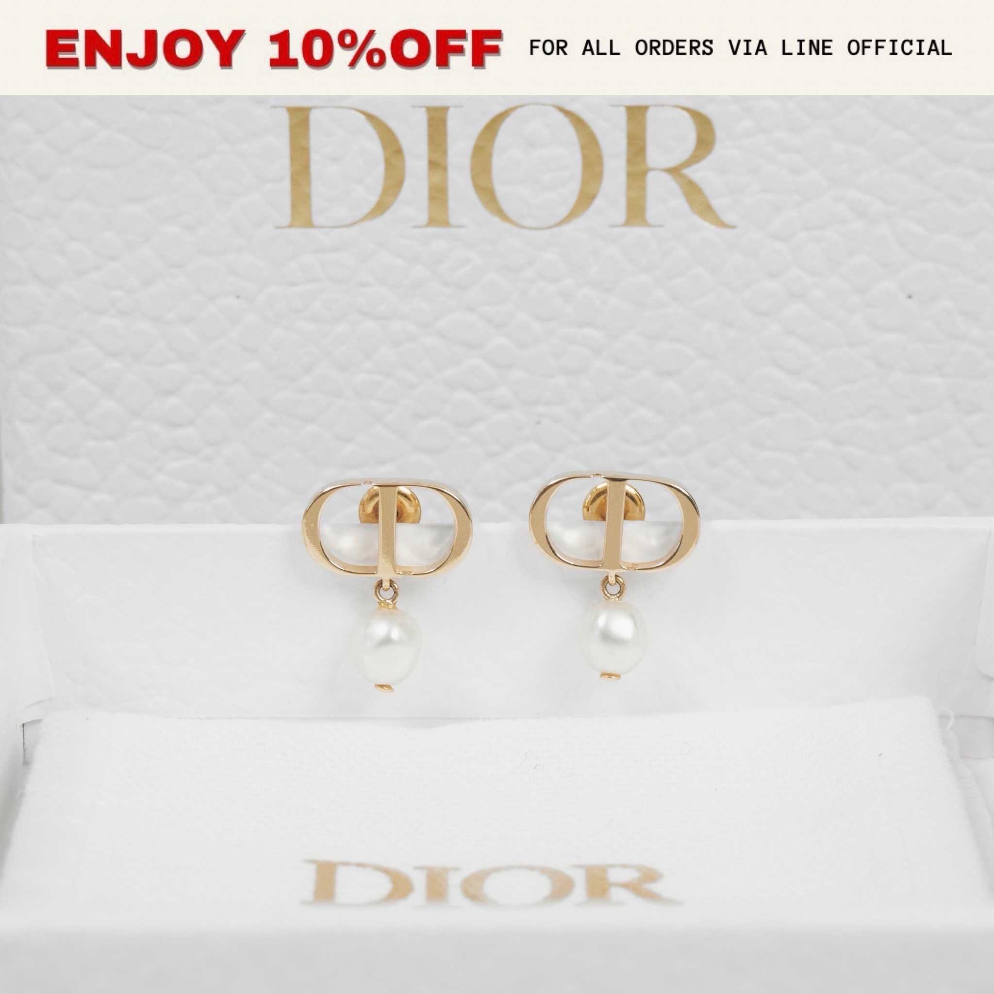 📍LIKE NEW📍DIOR Petit CD Earrings GHW | ACC