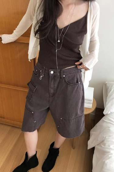 MAHOGANY HALF DENIM (พร้อมส่ง | PRE ORDER)