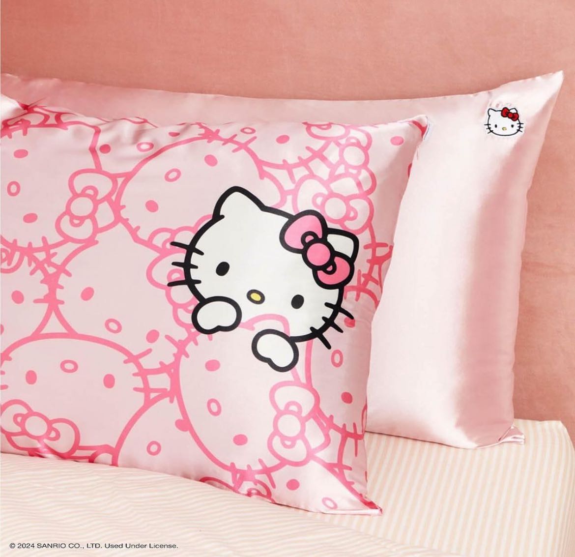 Hello Kitty x Kitsch Satin Pillowcases with Zipper - Seriously So Soft
