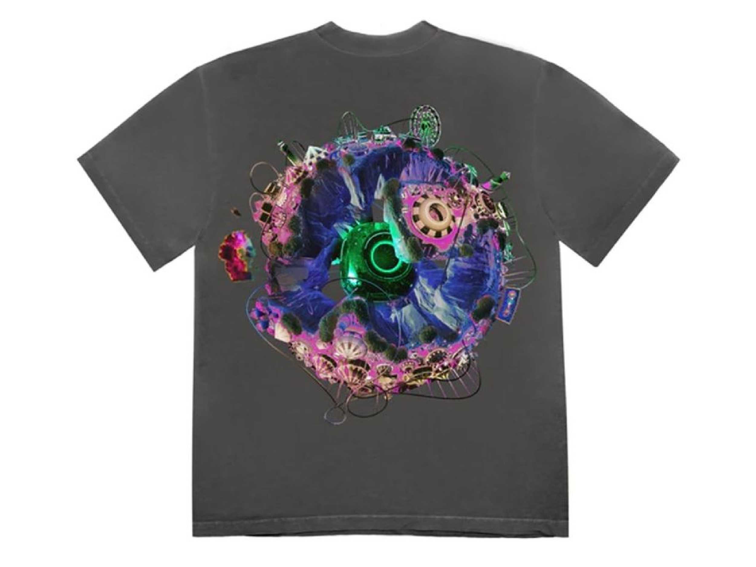 Travis Scott Back Bling Tee (WASHED BLACK)