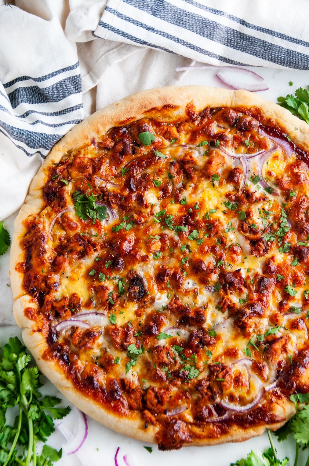 พอร์คบาบีคิวพิซซ่า - Pork BBQ Pizza