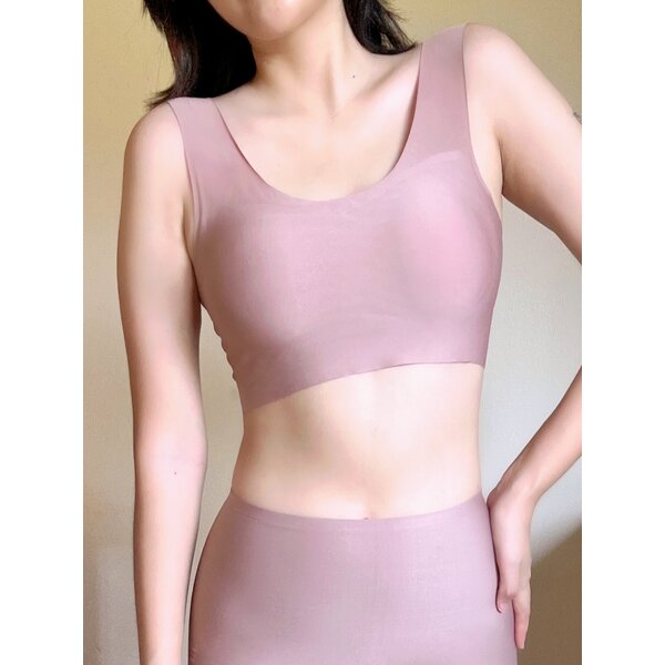 SIZE L, XL: 2MUAY SEAMLESS UNDERWEAR บราสวมหัว บราไร้โครง ไร้ตะเข็บ ใส่สบาย BRA TOP รุ่น NB5 3สี