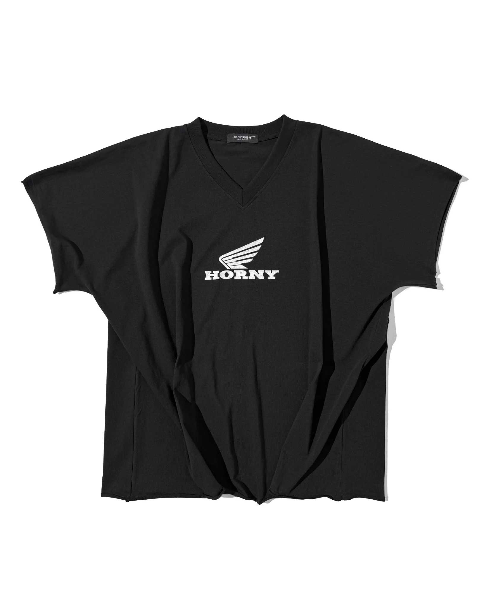 ALCYUS - A24 HORNY T-SHIRT/ V-NECK (Black)