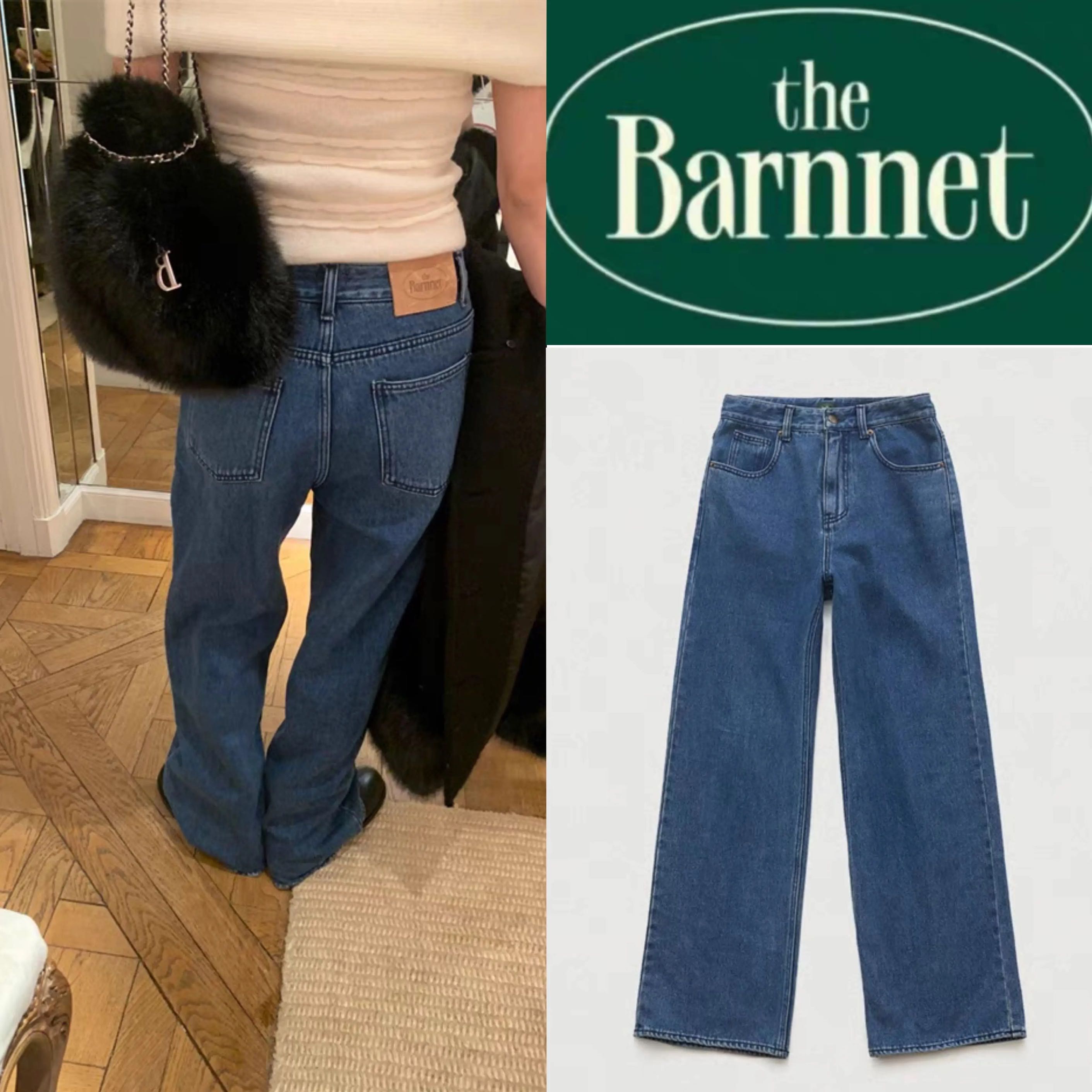 The Barnnet(Made in Korea🇰🇷) Vintage deep blue straight Jeans ( Pre-order 20 day)