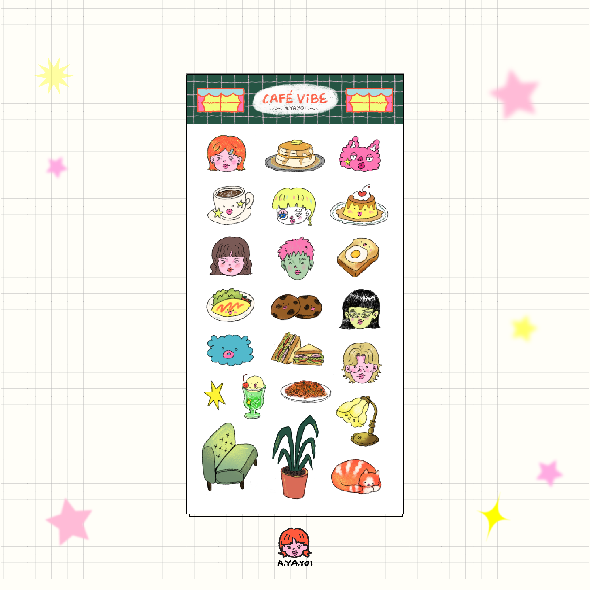 Cafe Vibe Sticker