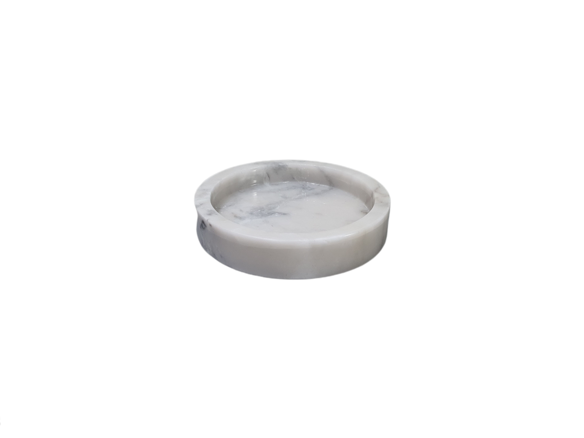 Tray, Marble, White, 12 CM.