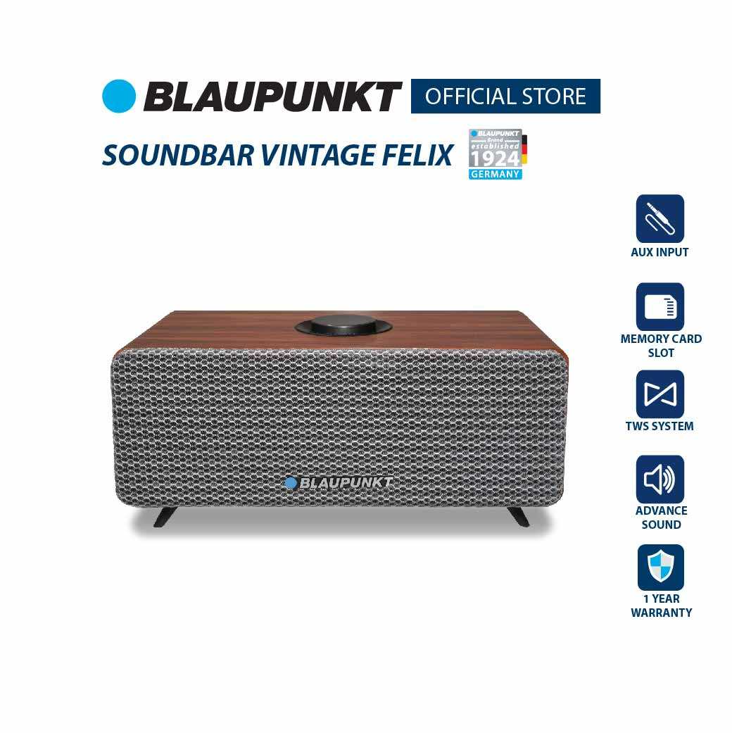 BLAUPUNKT ลำโพงบลูทูธพกพา 15 วัตต์  BLUETOOTH SPEAKER รุ่น FELIX แบตเตอรี่ 4000mAh เวอร์ชั่นระบบ 5.3