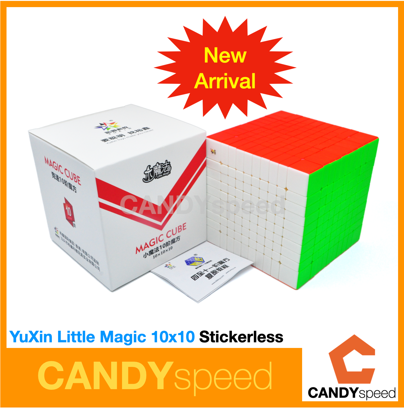 YuXin Little Magic 10x10 Stickerless | รูบิค 10x10 Rubik Cube
