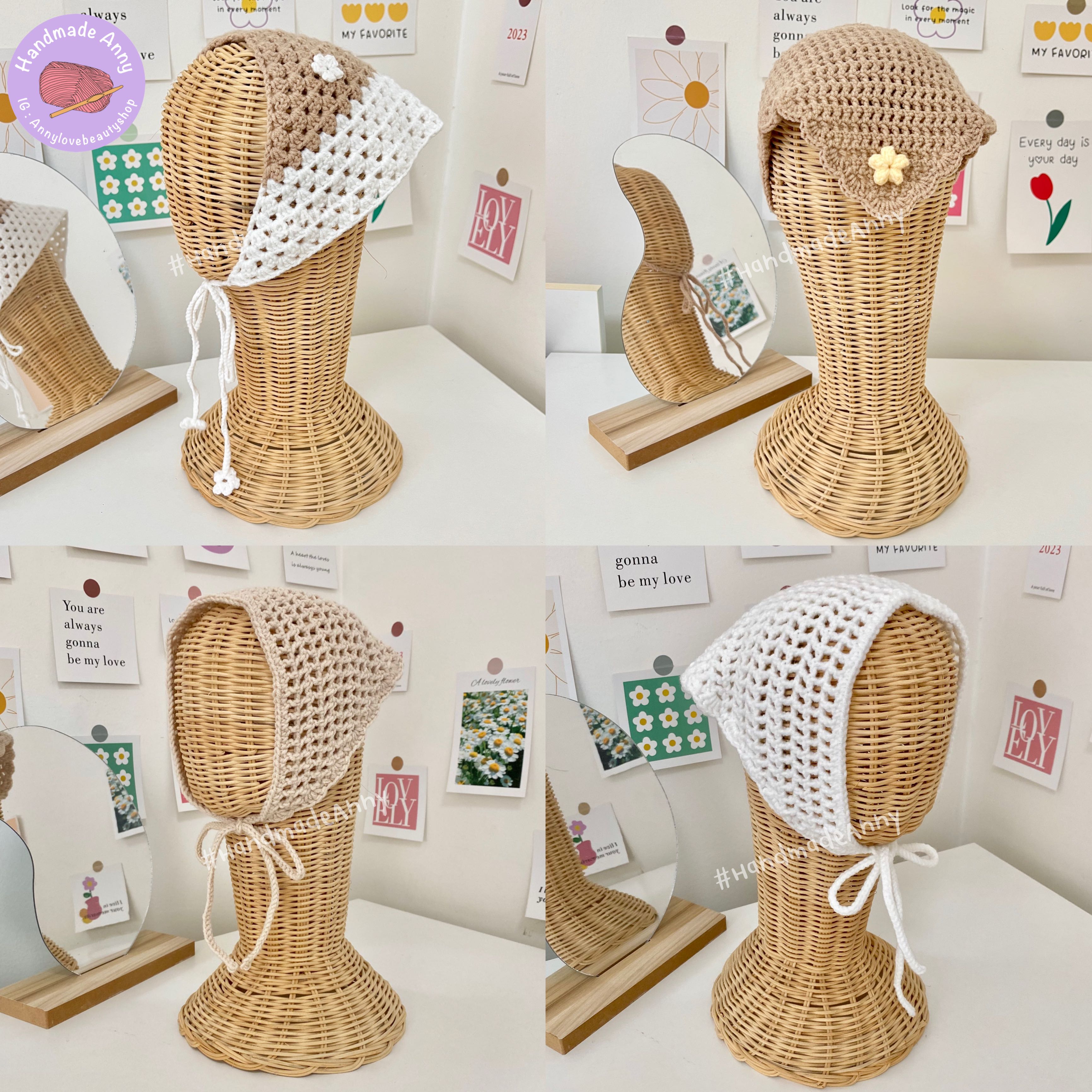 HandmadeAnny  ผ้าโพกผมถักไหมพรม