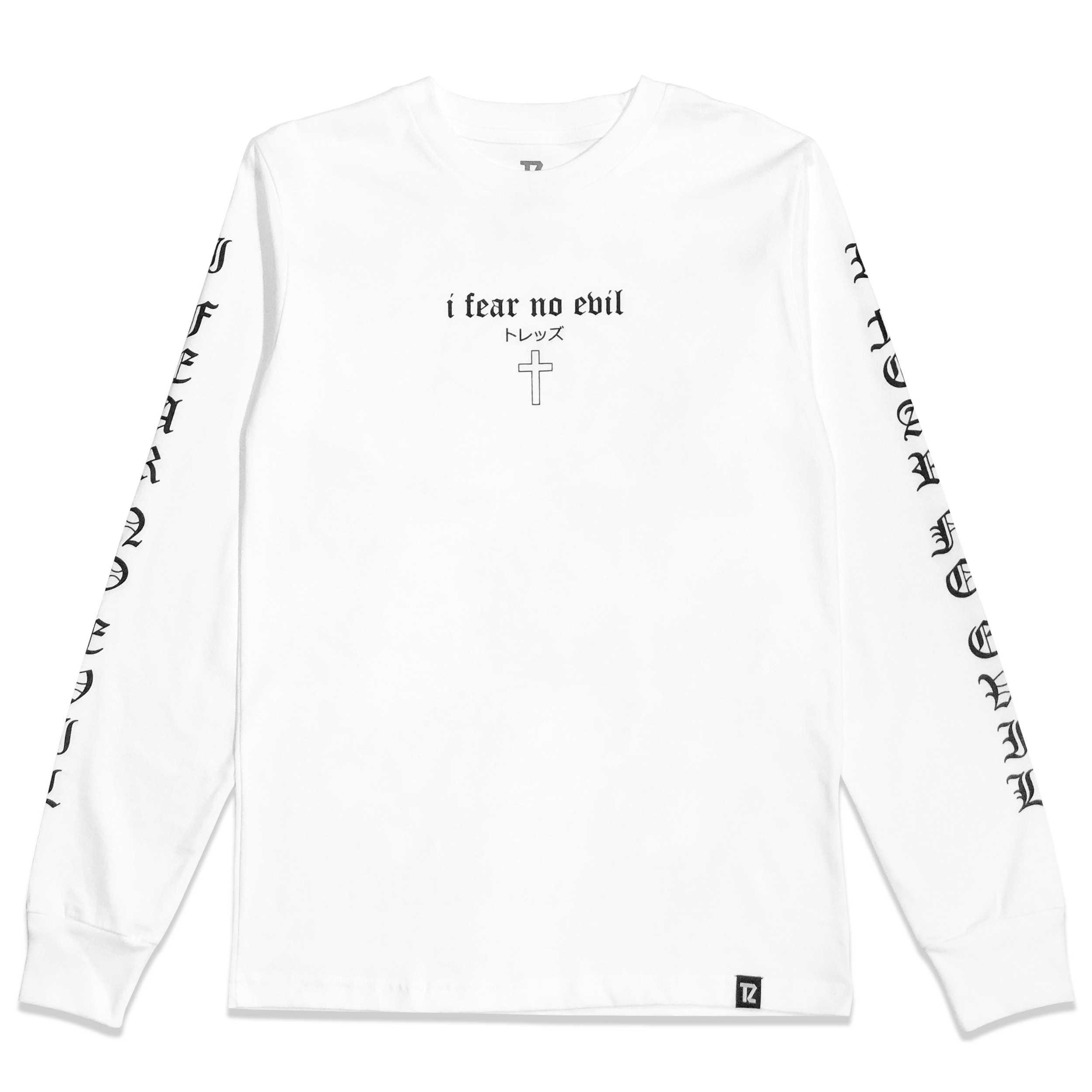 I FEAR NO EVIL LS TEE - WHITE