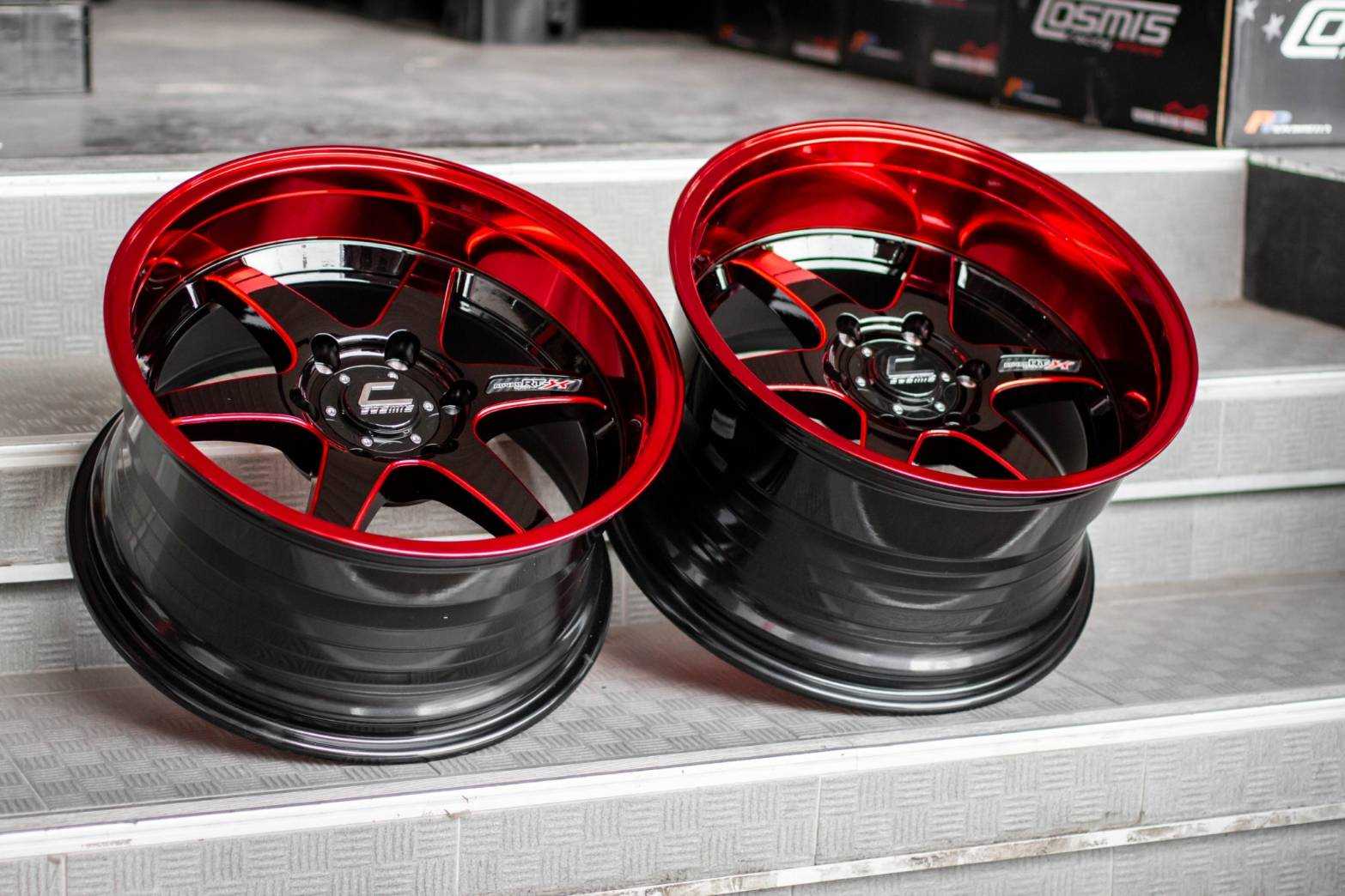 แม็กซ์ RTX(YA9997) 18X10.5 6X139.7 ET12 CB.106 DI-B-LP(MirrorRed)-W(MirrorRed)Custom