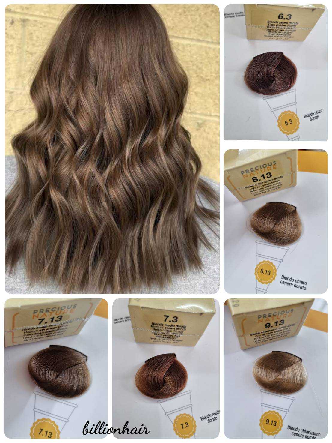 Alfaparf Precious สีย้อมผมปราศจากแอมโมเนีย - กลุมสีบลอนด์ประกายอมเขียว ประกายทอง