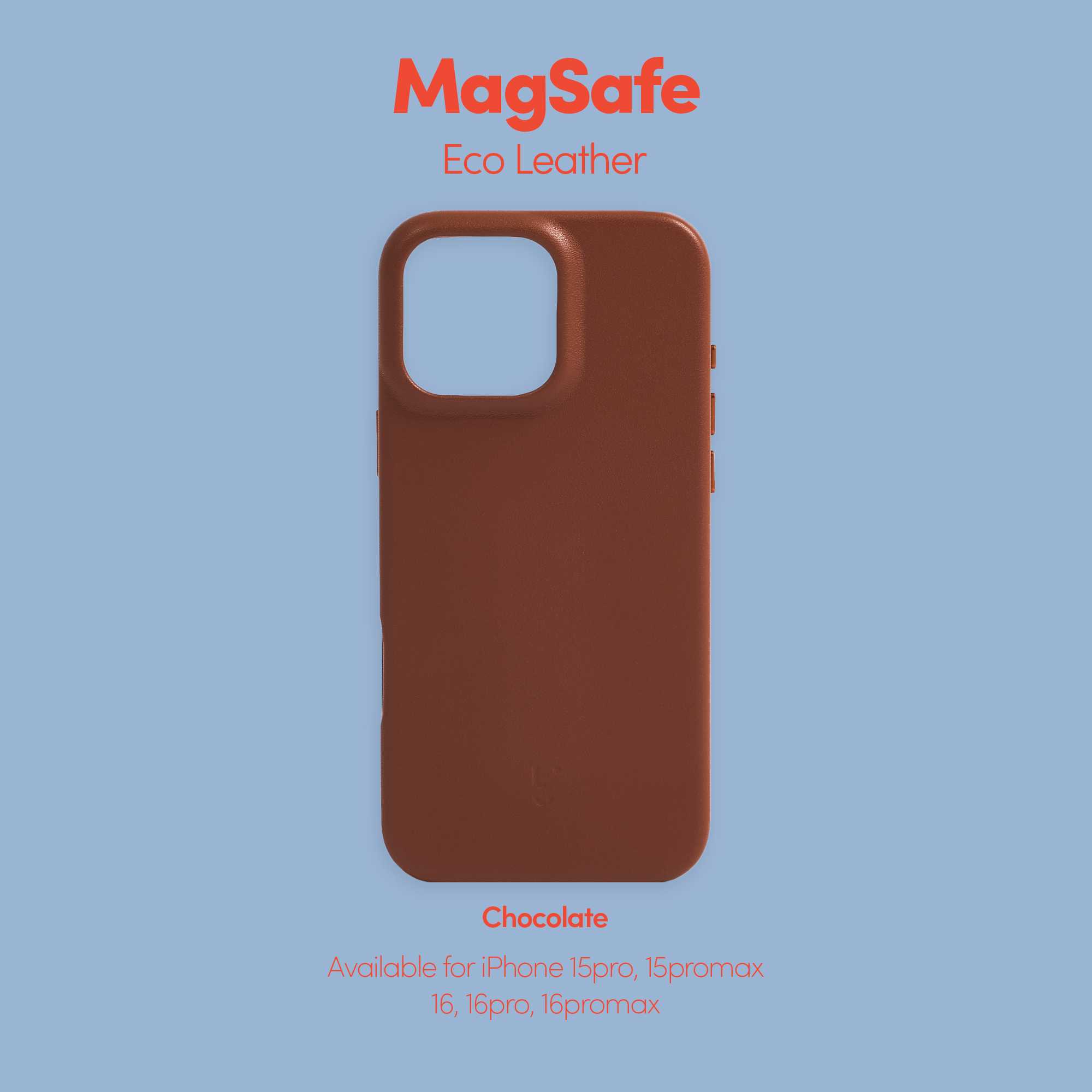 MagSafe Eco-Leather Phone Case in Chocolate