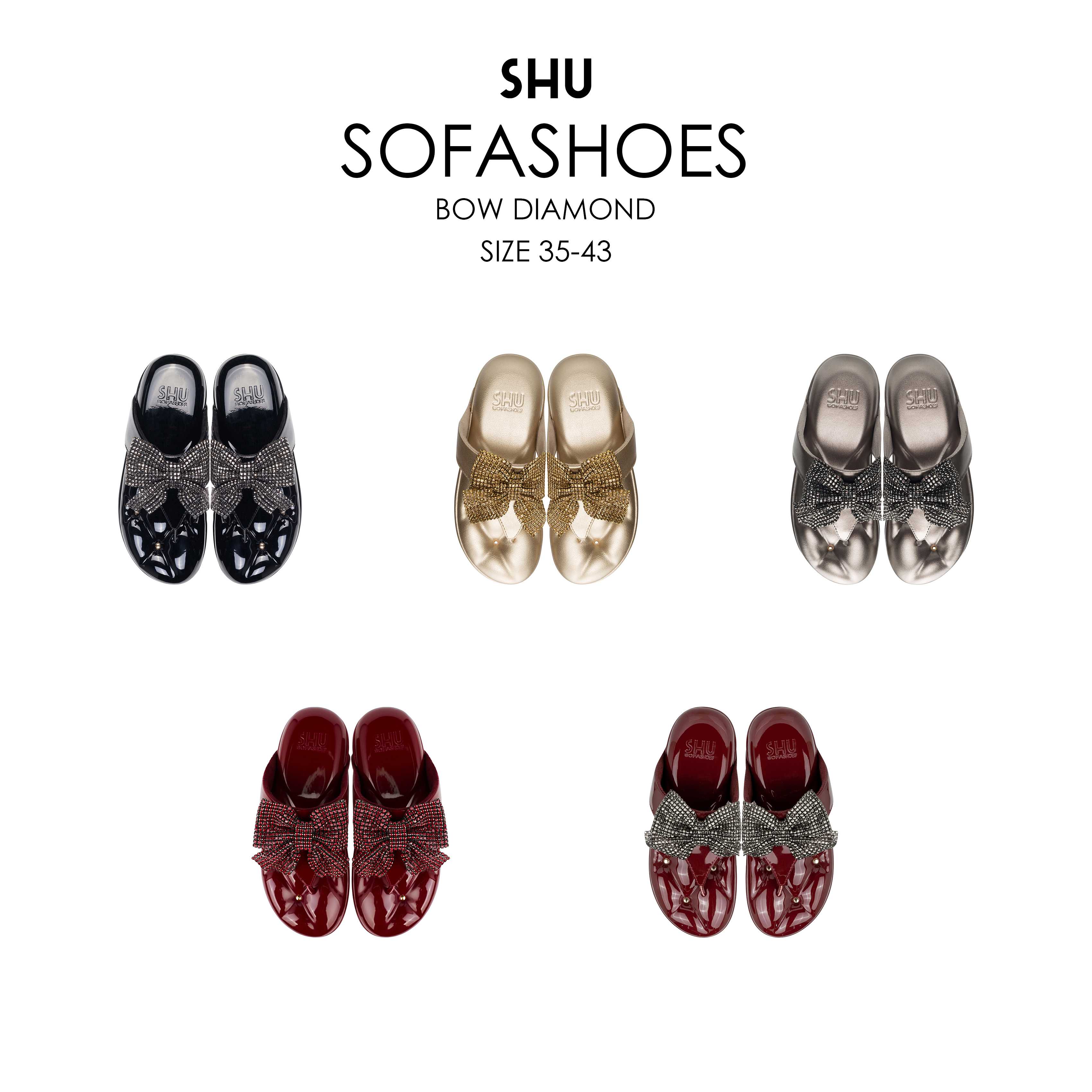 SHU SOFASHOES 2.5  DIAMOND BOWS - SWSS0208