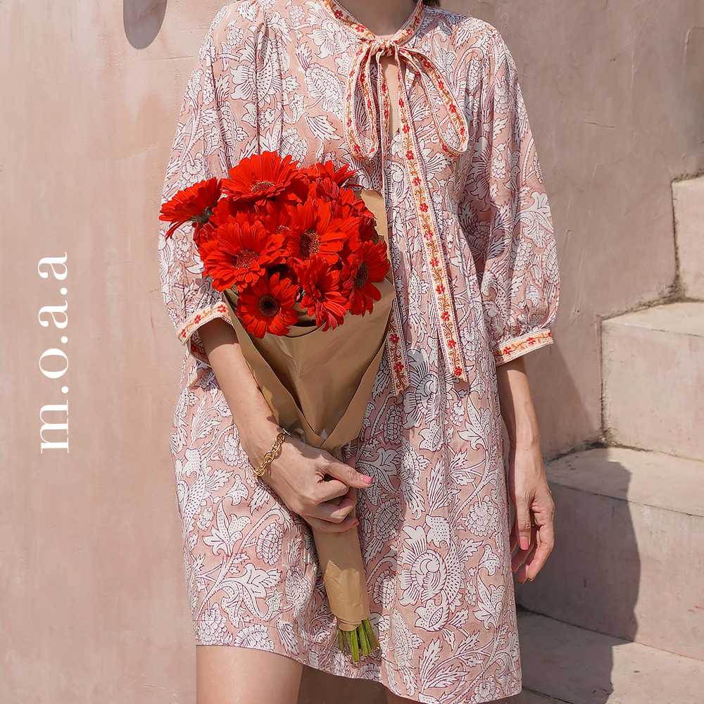 DELILAH DRESS IN ROSE GOLD