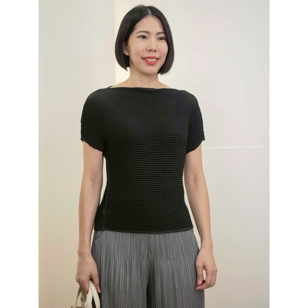 2MUAY รุ่น GM10167 เสื้ออัดพลีท SHORT SLEEVE PLEATED TOP 17 สี FREE SIZE