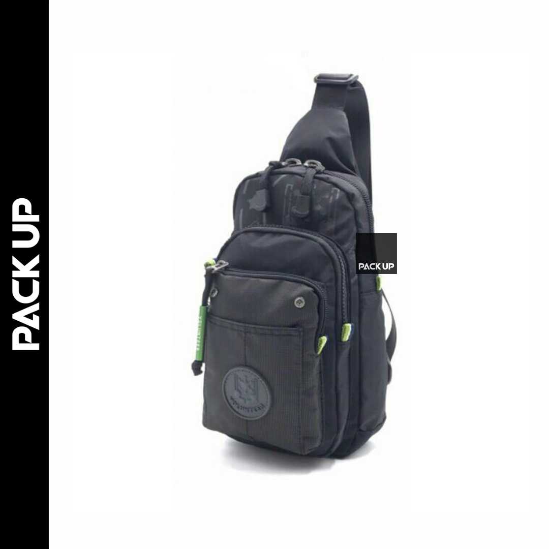 𝗣𝗔𝗖𝗞 𝗨𝗣 กระเป๋าคาดอก VOLUNTEER รุ่น 1652-16 (สีดำ)