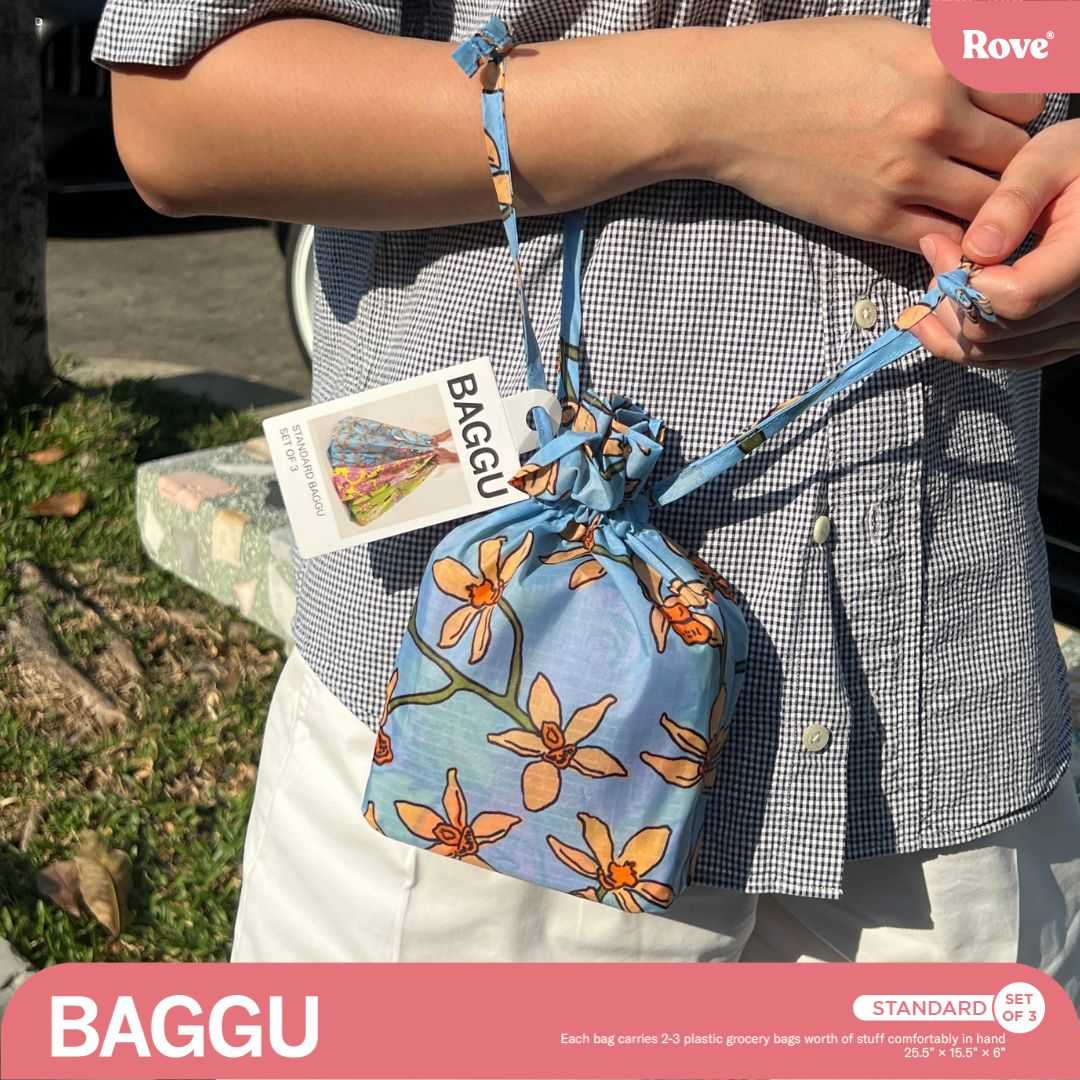 BAGGU Standard Set of 3 - Garden Flowers