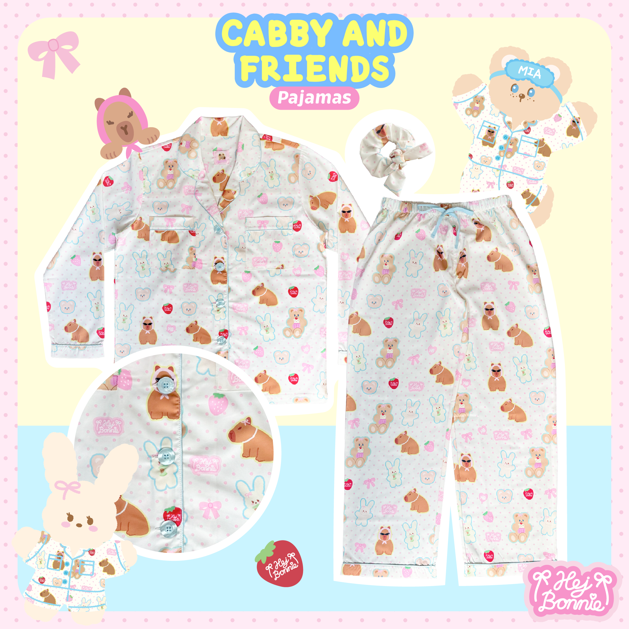 [สำหรับผู้ใหญ่] Cabby and Friends Pajamas | Hej Bonnie Official