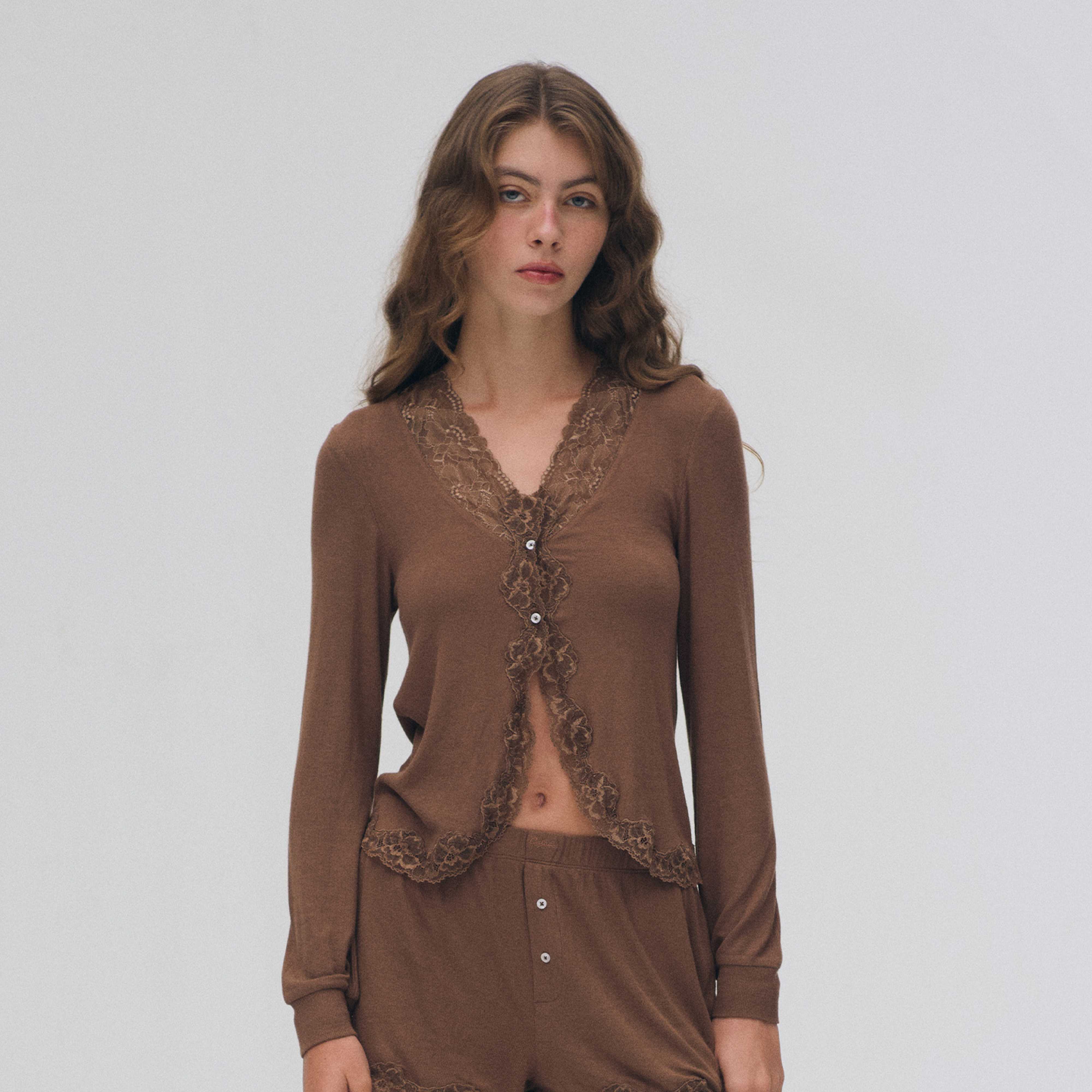 RIBBED  TOP (MOCHA)