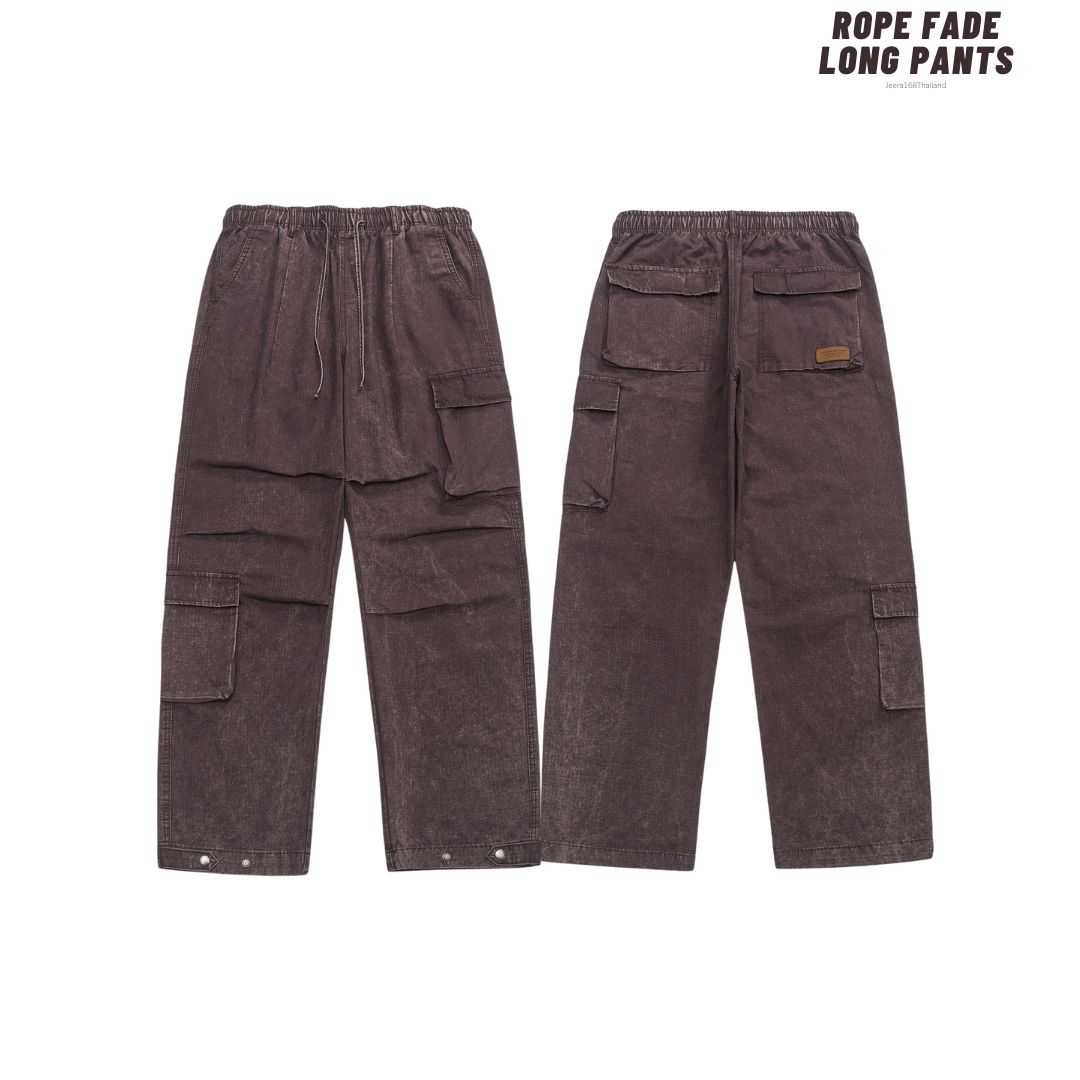 (พร้อมส่ง) Jeera168 | Rope fade  Long pants