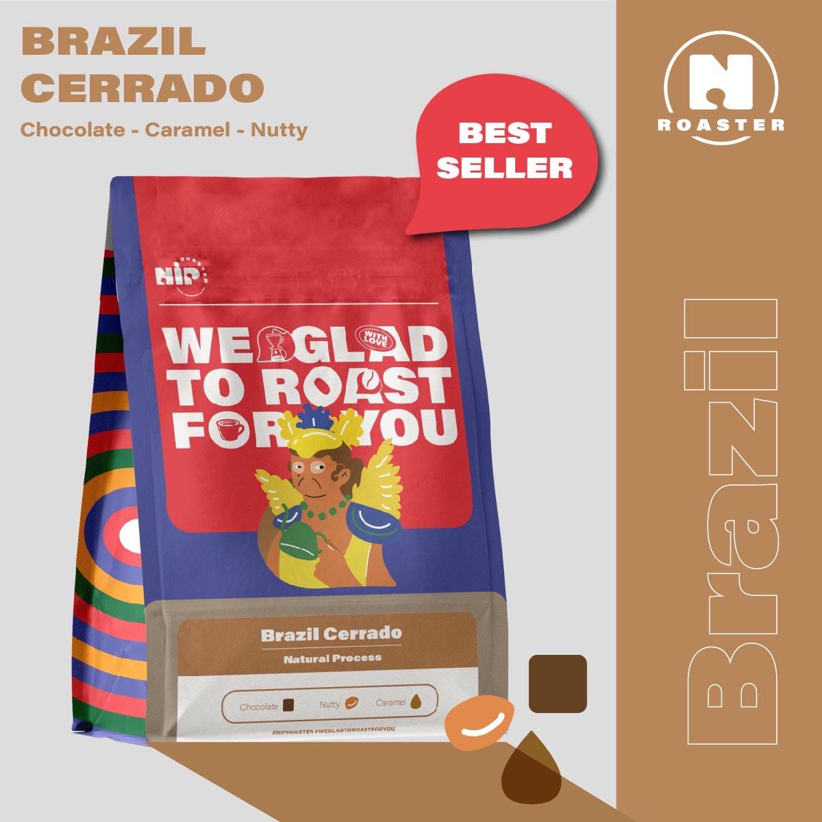 Brazil Cerrado, Natural Process (150g)