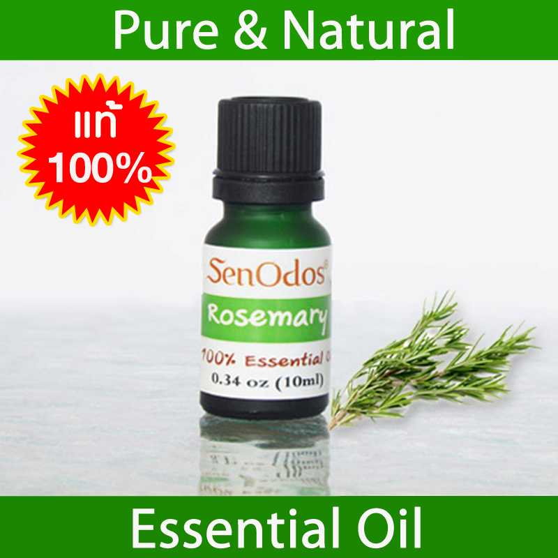 น้ำมันหอมระเหยแท้ 100%  กลิ่นโรสแมรี่ Rosemary 100% Pure Essential Oil 10 ml