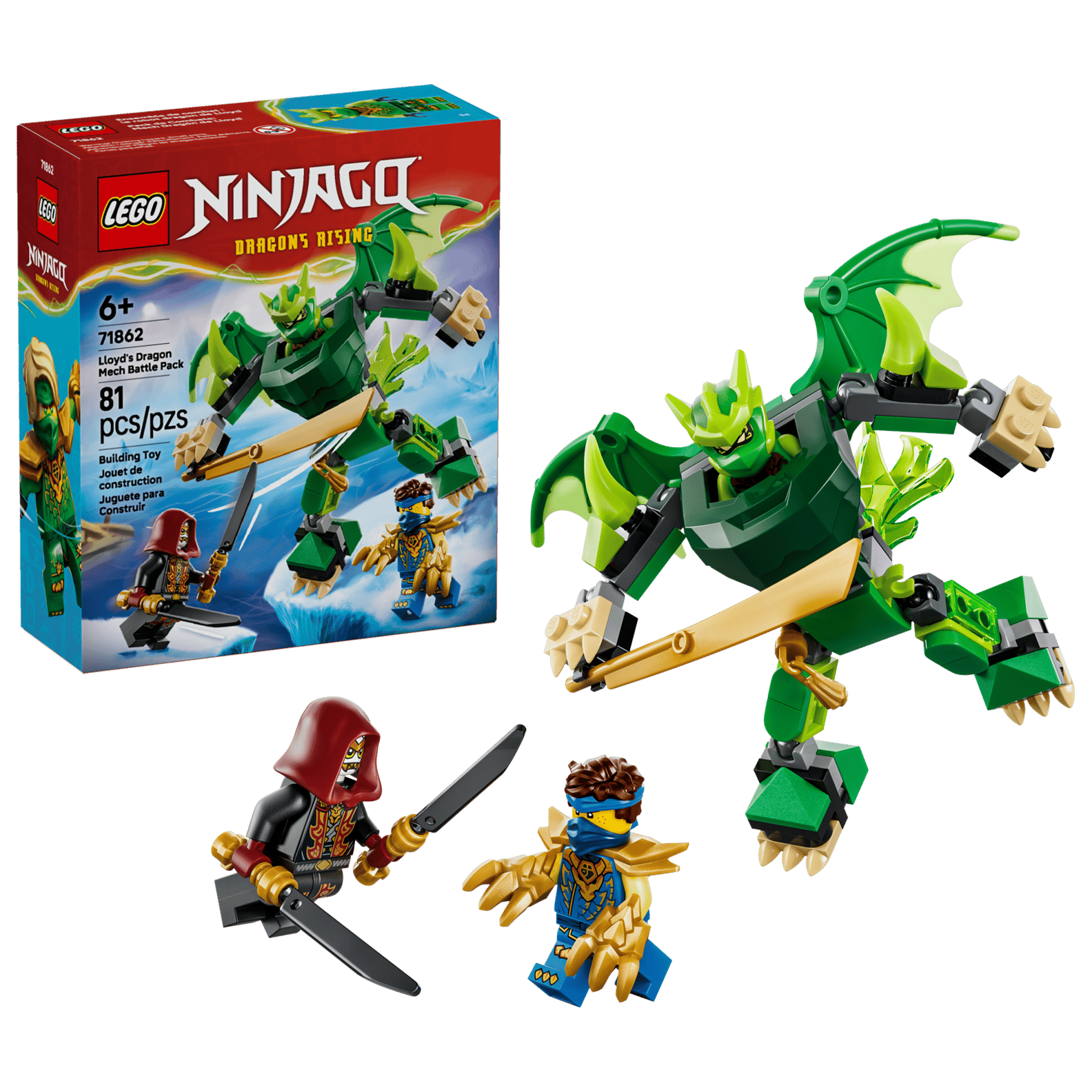 LEGO 71862 Lloyd's Dragon Mech Battle Pack(สินค้าซื้อแล้วไม่รับเปลี่ยนคืน)