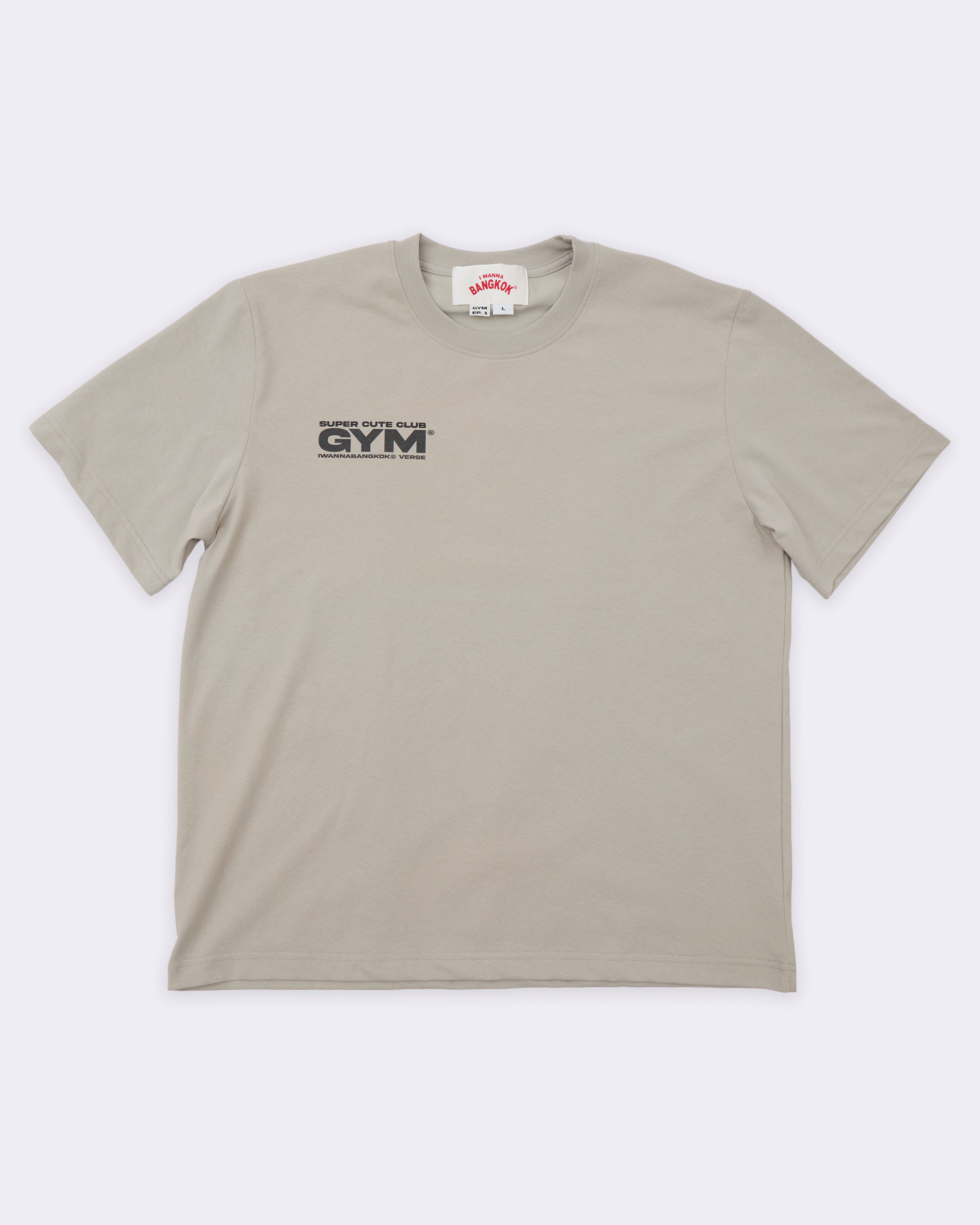 Beige Cute Gym Tee